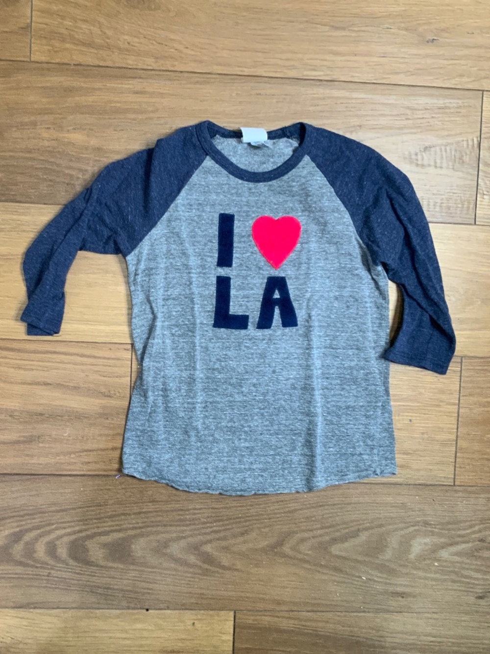 Declan 3/4 Sleeve Baseball Style Shirt “I Love LA”